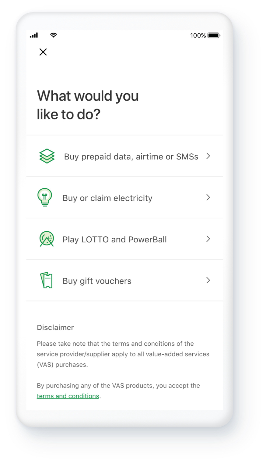 Where to purchase vouchers on the Moneyapp